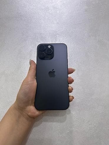 Apple iPhone: IPhone 16 Pro Max, Б/у, 256 ГБ, Black Titanium, Кабель, 93 % — 6