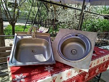 Кухонные мойки, раковина из нержавеющей стали, круглая с толстым дном