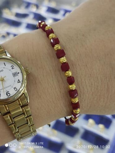 эксклюзивные свадебные пригласительные: Браслет с натуральными камнями Гранат. Серебро 925 пробы покрыто — 2