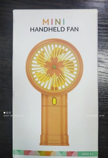 мини винтилятор: Вентилятор Портативный, Лопастной — 3