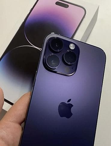 IPhone 14 Pro Max, Б/у, 256 ГБ, Deep Purple, Защитное стекло, Кабель, Чехол, 85 % at lalafo.kg IPhone 14 Pro Max, Б/у, 256 ГБ, Deep Purple, Защитное стекло, Кабель, Чехол, 85 %