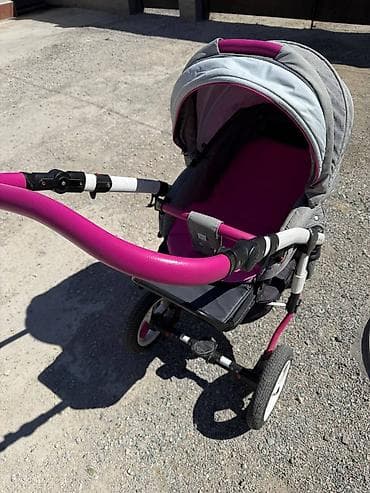 детские коляски quinny: Коляска, Другой бренд, цвет - Розовый, Б/у, Самовывоз — 3