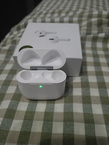 Наушники: Беспроводные вкладыши наушники, Apple, AirPods 4, Б/у — 5