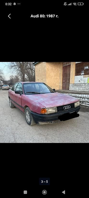 Audi 80: 1987 г., 1.8 л, Механика, Бензин, Седан