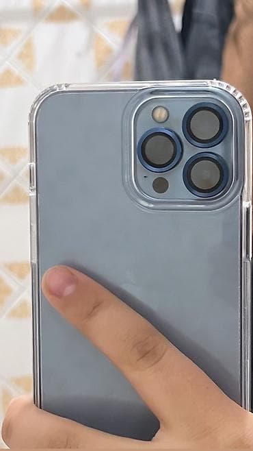 iphone 14 pro max новый: IPhone 13 Pro Max, Б/у, 512 ГБ, Голубой, Защитное стекло, Чехол, 80 % — 1