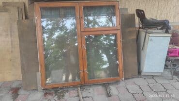 бу окна куплю: Продаю б/ у окна, деревянные, двойные размер 147 на 147см. За каждое — 2