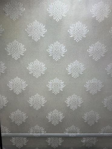 жалюзи под тюль: Рулонная штора с классическим дамасским узором. Двойные - Тип — 1