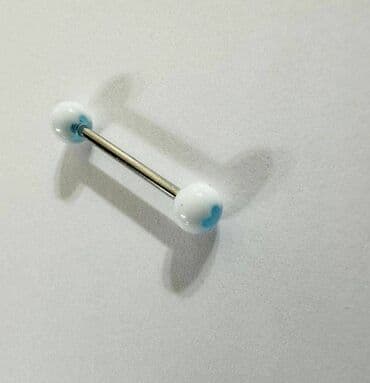 пистолет на пистонах: Штанга 16 мм с акриловыми цветными шариками 4- 6 мм, пирсинг, цена за — 2