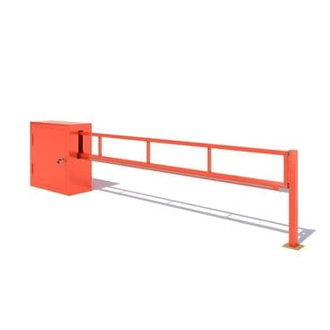 боковой отбойник: Механический шлагбаум из металла (окрашенный в ярко‑оранжевый цвет). - — 1