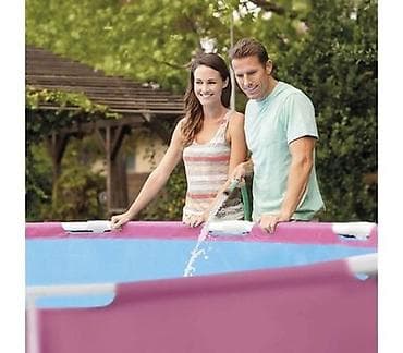 Бассейны: Каркасный бассейн Intex Pink Metal Frame Pool - Тип: наземный — 2