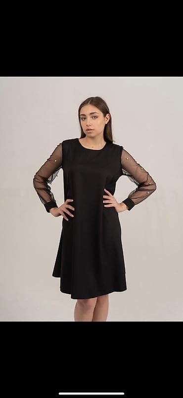 armani code: Вечернее платье, А-силуэт, Средняя модель, С рукавами, Камни, S, M, L — 2