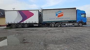 t 25: Прицеп, Scania, Тентованный, от 12 т, Б/у — 1