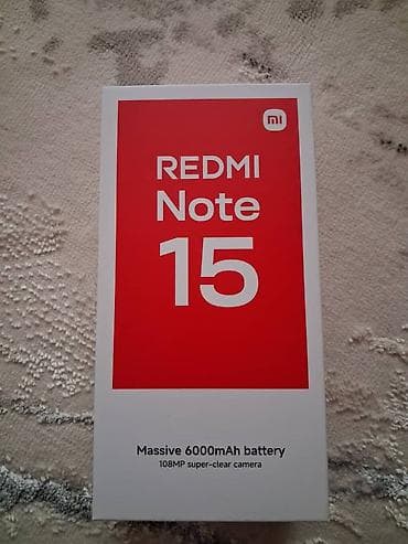 Redmi, Redmi Note 15, Б/у, 128 ГБ, цвет - Черный, 2 SIM