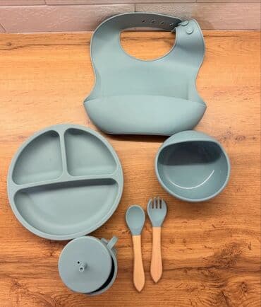 набор детской посуды силиконовая посуда для детей: Новый — 4