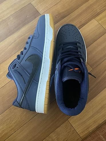 оригинальные кроссовки: Кроссовки Nike SB (скейт-модель) - Цвет: темно‑синий верх — 2