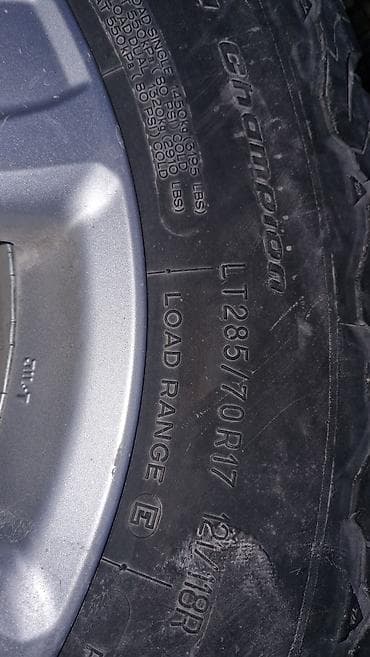 калеса для тачки: Колеса в сборе 285 / 70 / R 17, Всесезонная, Б/у, Комплект, Внедорожные (АТ/МТ), Литые, отверстий - 5 — 3