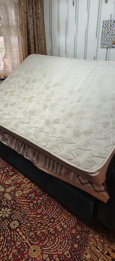 Спальные матрасы: Спальный матрас, Б/у, Двуспальный, Боннельная система пружин, Матрасы средней жесткости, Самовывоз — 2