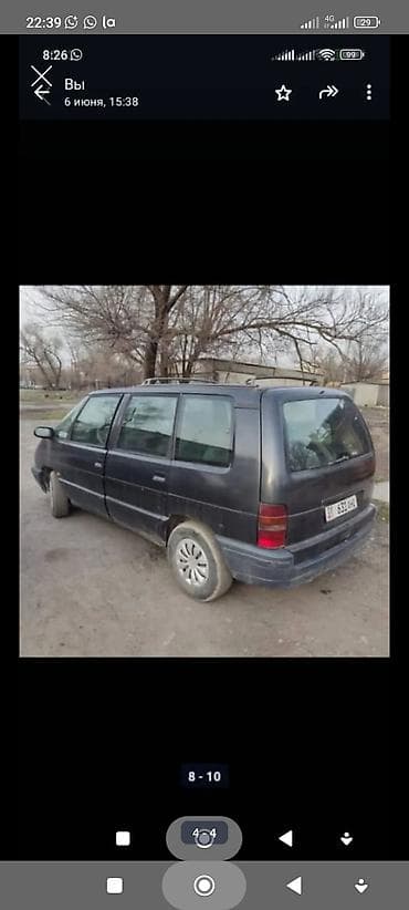 состояние среднее: Renault Espace: 1992 г., Механика, Бензин — 3