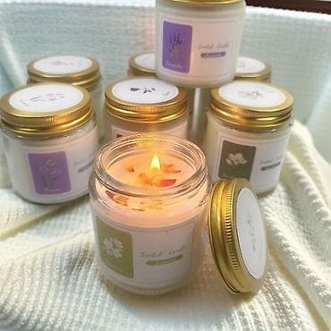 продаю свечи: Ароматические свечи в стеклянных банках с металлической крышкой - — 1