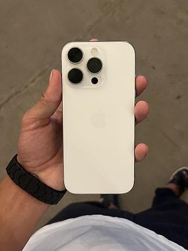 pulse 3d: IPhone 16 Pro, Б/у, 256 ГБ, White Titanium, Чехол, 93 % — 1