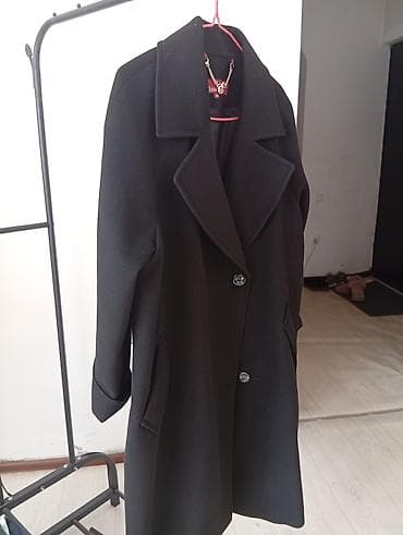 elina rossi: Пальто, Классика, Осень-весна, По колено, Двубортная модель, M — 2