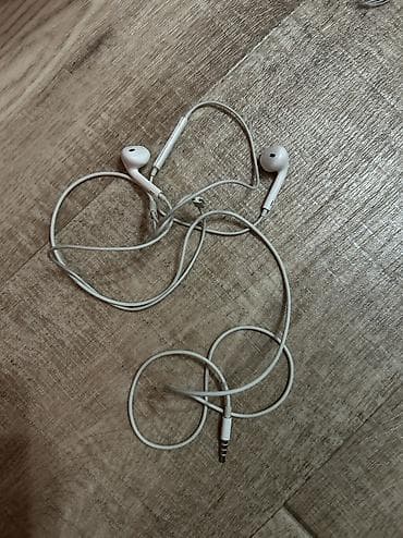 Наушники: Проводные вкладыши наушники, Apple, Б/у, цвет - Белый — 1