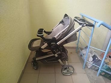 chicco echo: Детская прогулочная коляска-трансформер 2-в-1 (серо-бежевый цвет) — 4