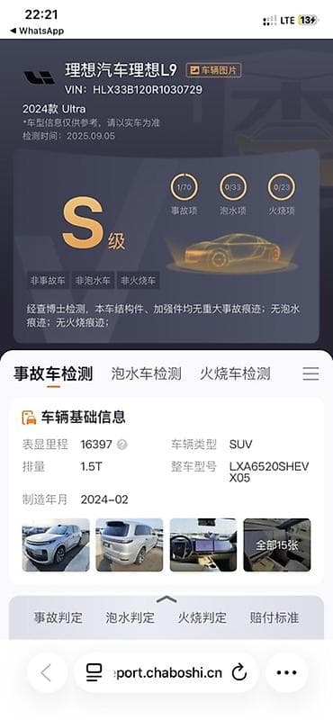 стекло нива: Lixiang L9: 2024 г., Кроссовер — 6