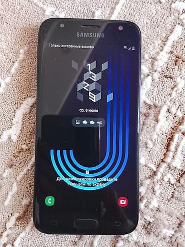 Samsung Galaxy J3 2017, Б/у, 16 ГБ, цвет - Черный, 2 SIM