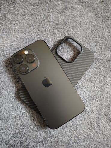 Скупка техники: IPhone 14 Pro, Б/у, 128 ГБ, Черный, Защитное стекло, Чехол, Кабель, 85 % — 1