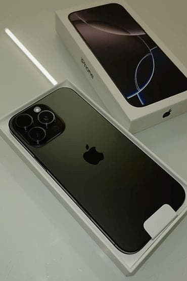 IPhone 16 Pro Max, Новый, 256 ГБ, Черный, Коробка, 100 % — 2