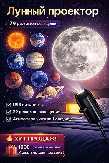 🌙 Лунный проектор — атмосфера уюта и космоса у тебя дома Создай