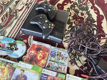 cpu cooler: Xbox 360 (Slim) с комплектом игр и аксессуаров. В комплекте: - — 4