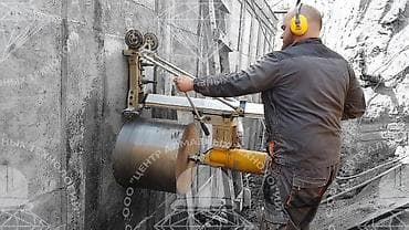 блок ксенон: Алмазная бурения стены и — 1
