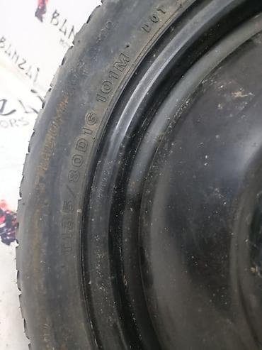 Транспорт: Колесо летнее R16 / 135 / 80, 5x100, штамп (б/у). Описание: - Размер — 3