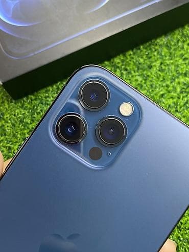 ayfon 14 pro max: IPhone 12 Pro Max, 256 ГБ, Pacific Blue, Коробка, 81 % — 7