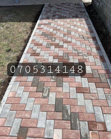 брусчатка бишкек дом брусчатки'' тротуарная плитка бордюры бишкек: Дорожный бордюр, Прессованный, Бетонный, Новый — 12