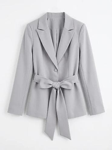 шым мурской: Женский костюм в стиле smart-casual, светло‑серый Верх XS Низ S - — 1