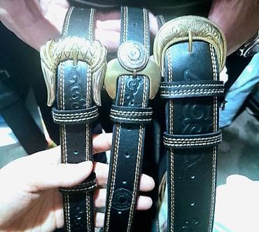 кожанный ремень: Ремень, Другой бренд, Материал: Натуральная кожа, Мужские, Новый — 3