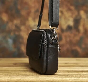 сумка и кошелек набор: Барсетка, Материал: Натуральная кожа, Новый — 6