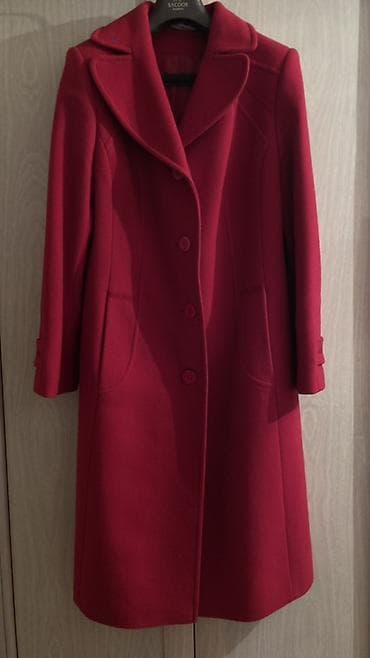 Пальто, Классика, Осень-весна, Длинная модель, Приталенная модель, XL