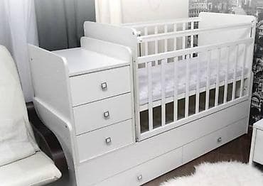 Детская кровать трансформер, Другой тип, цвет - Белый