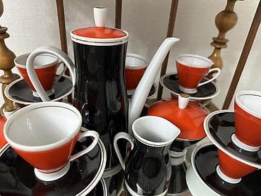 Дом и сад: Кофейный сервиз из костяного фарфора производства Freiberger Porzellan — 6