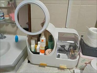 органайзер для косметики с зеркалом: Органайзер для косметики с зеркалом с подсветкой. Качество отличное — 3