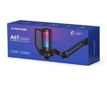 купить микрофон для компьютера: Микрофон Ampligame A6T – это профессиональный игровой микрофонный — 1