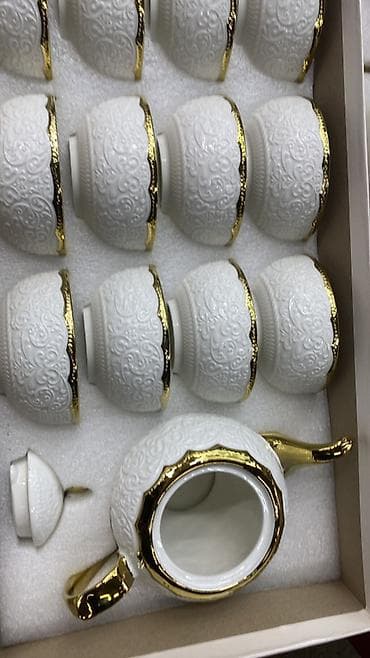 metta samurai: Фарфоровый чайный сервиз с золотым декором - Материал: тонкий фарфор — 1