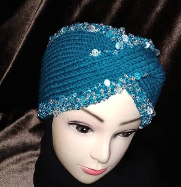 брендовые вещи оригинал: Новая Красивая повязка (тюрбан) ободок (ручная работа!) Новая! в — 1