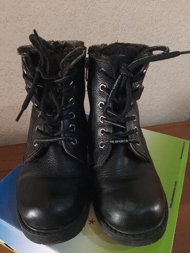 сапоги зимние женские натуральная кожа натуральный мех распродажа: Зимние ботинки.Натуральная кожа.36 размер.(б/у)Теплые,очень — 2