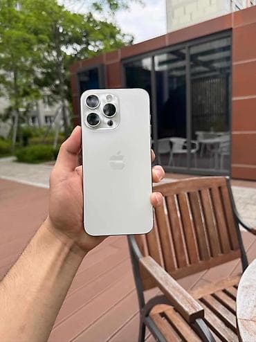 iphone 6 pro: IPhone 15 Pro Max, Б/у, 256 ГБ, White Titanium, Коробка, 100 % — 8