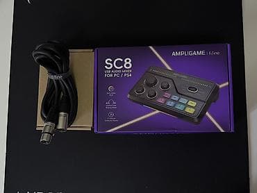 🎤 FIFINE AmpliGame SC8 — Новая внешняя звуковая карта /аудиомикшер+ at lalafo.kg 🎤 FIFINE AmpliGame SC8 — Новая внешняя звуковая карта /аудиомикшер+
